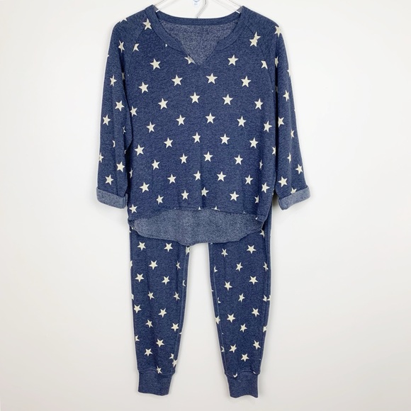 Alternative Pants - Alternative | Star Printed Fleece Jogger Set New
